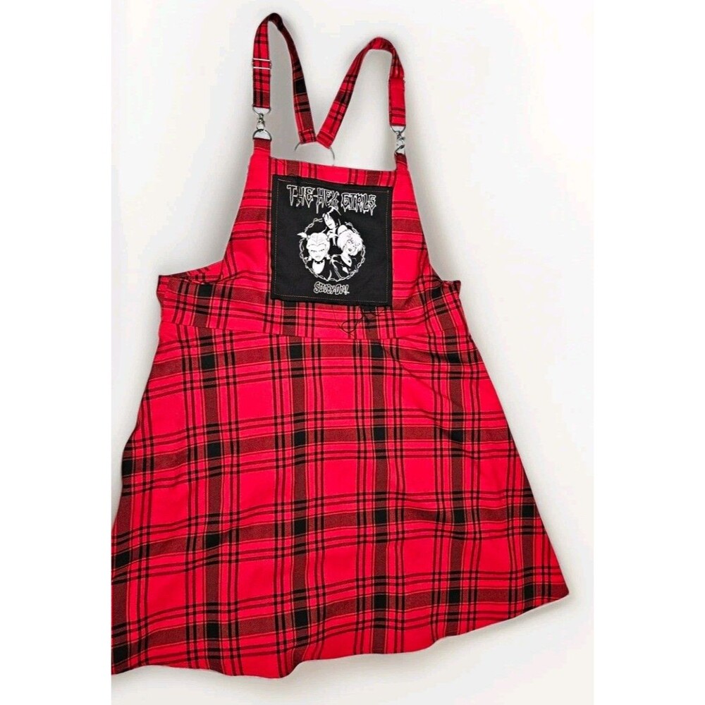 Scooby-Doo The Hex Girls Plaid Skirtall Overall Dress Women’s 2X